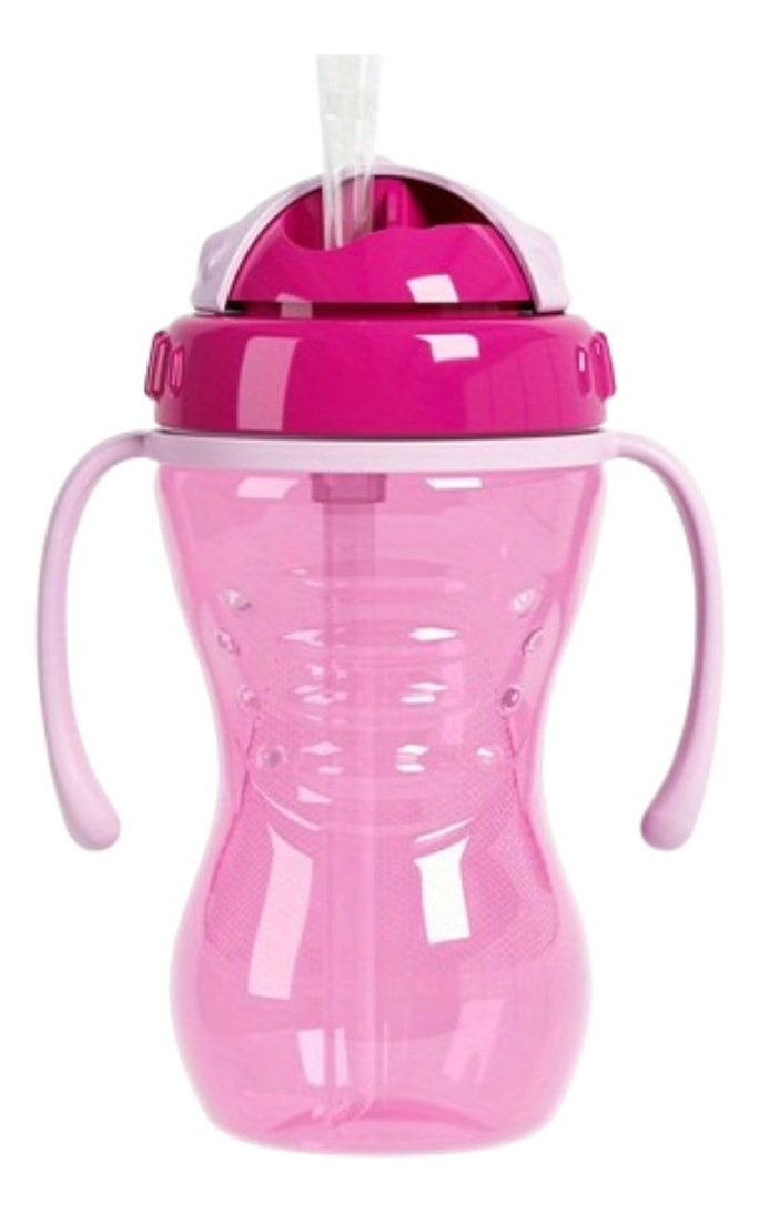 SET 2 VASOS ENTRENADOR CON PAJILLA CON ASA PARA BEBE LAU - 1