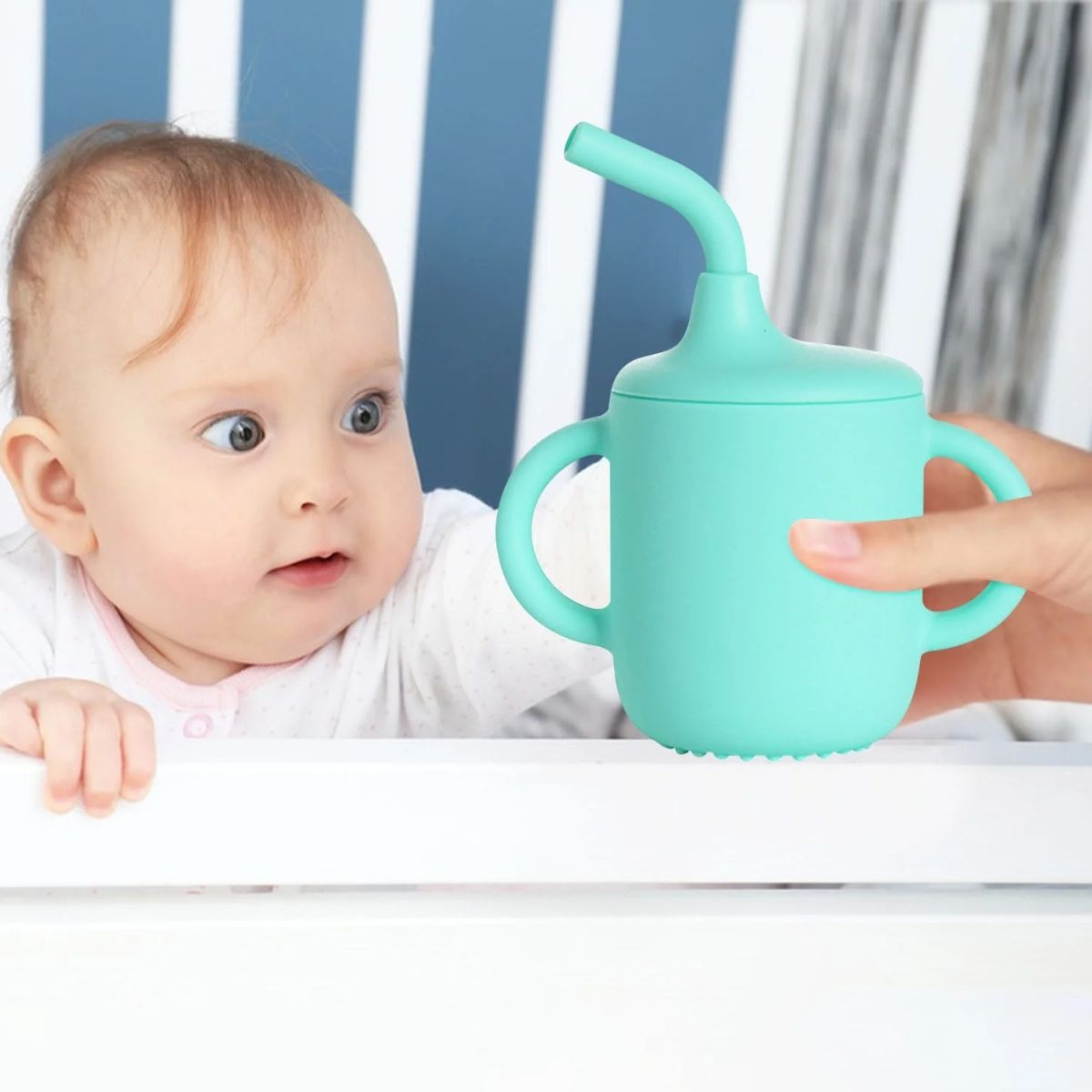 SET 2 VASO ENTRENADOR ANTIDERRAME CON ASAS BEBE LAU - 3