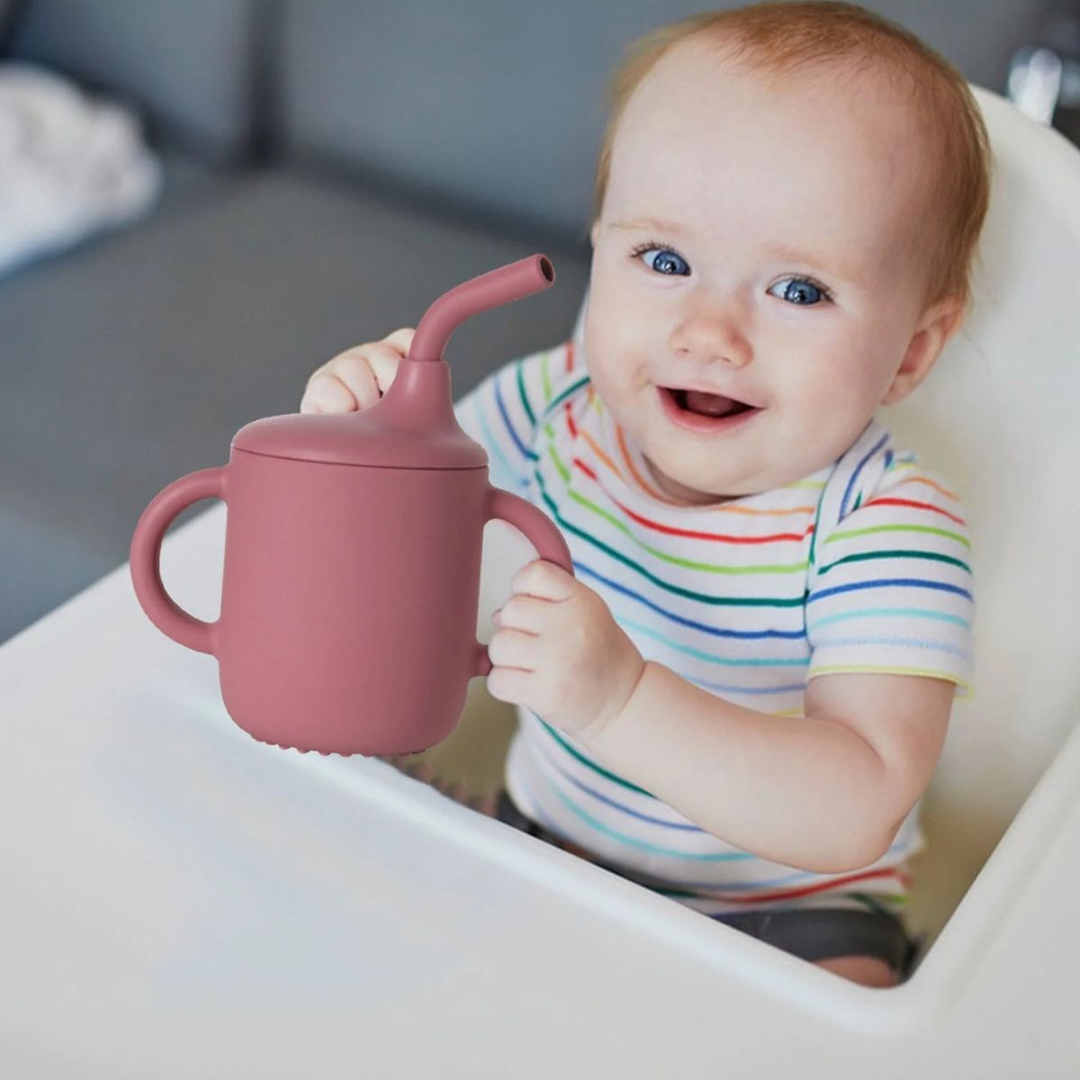 SET 2 VASO ENTRENADOR ANTIDERRAME CON ASAS BEBE LAU - 5