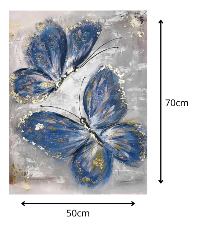 CUADRO DECORATIVO PARED MARIPOSAS ABSTRACTAS HOGAR JHN - 2