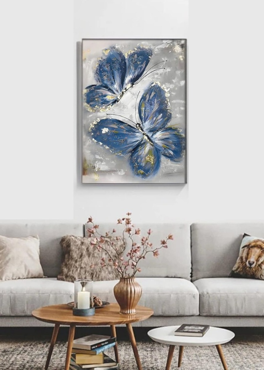 CUADRO DECORATIVO PARED MARIPOSAS ABSTRACTAS HOGAR JHN - 8