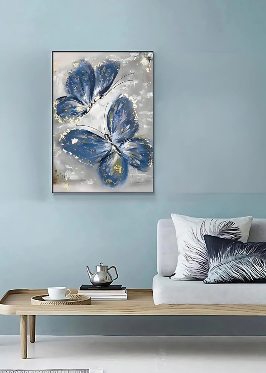 CUADRO DECORATIVO PARED MARIPOSAS ABSTRACTAS HOGAR JHN - 9