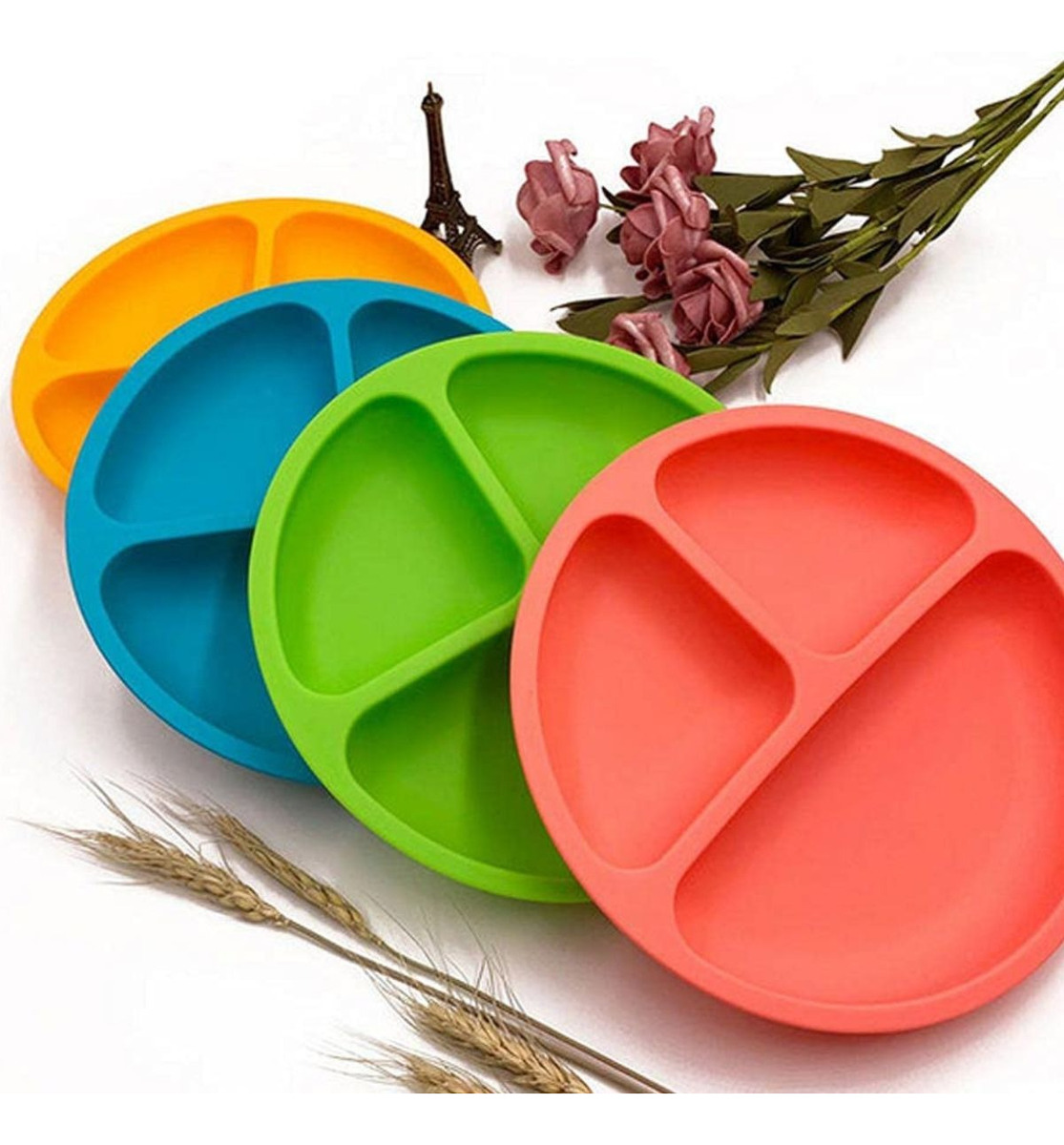 SET ALIMENTACION PLATO+CUCHARA TENEDOR SILICONA LAU - 10
