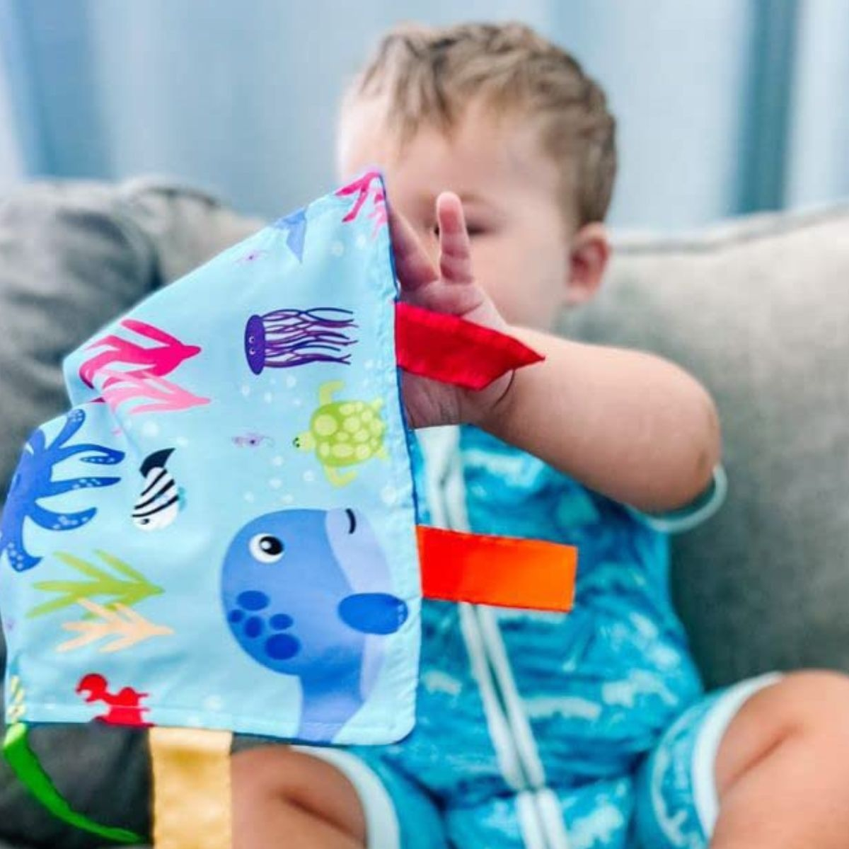 TUTO DE APEGO SENSORIAL MANTA FELPA SUAVE PARA BEBE LAU - 2