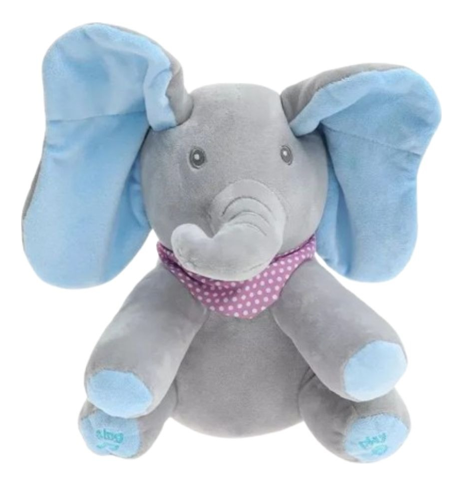 PELUCHE ELEFANTE OREJAS MOVILES MUSICAL INTERACTIVO BEBE LAU - 1