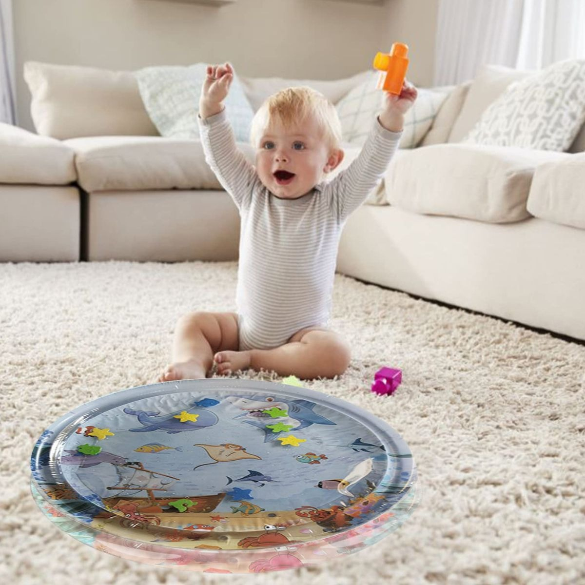 ALFOMBRA DE AGUA JUEGUETE SENSORIAL ESTIMULACION BEBE LAU - 3