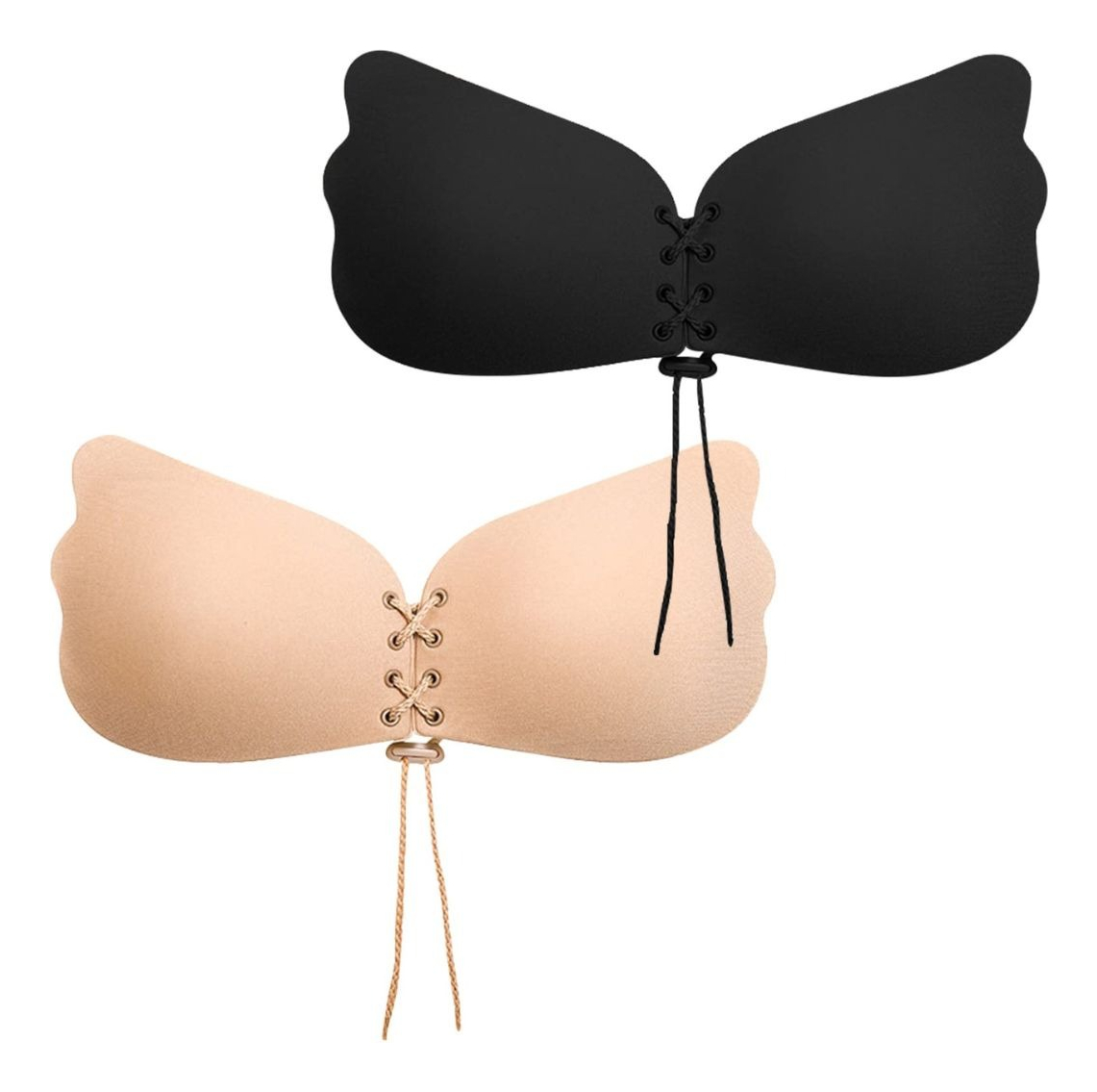 SET 2 SUJETADOR BRASIER PUSH-UP SIN TIRANTE REUTILIZABLE JHN - 1