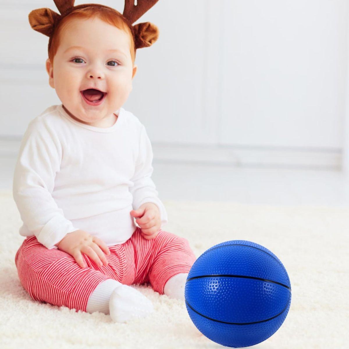 SET 12 PELOTA SALTARINA INFLABLE LIVIANA EDUCATIVA JHN - 7