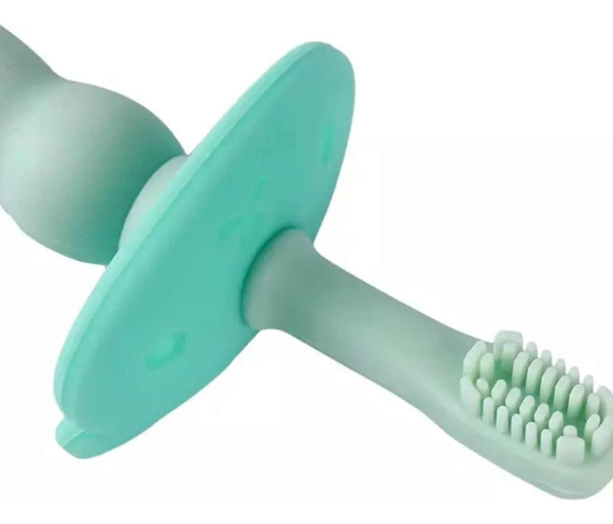 SET 2 CEPILLOS DE DIENTES SILICONA ERGONOMICO BEBE LAU - 1