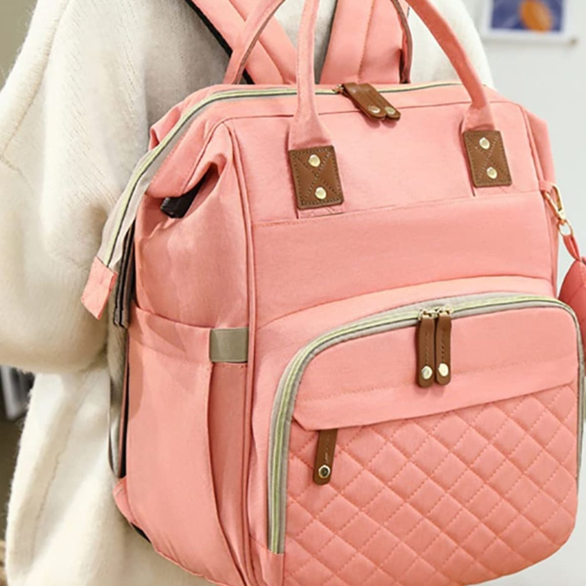 MOCHILA PAÑALERA INFANTIL CON MONEDERO VIAJE BEBE LAU - 8