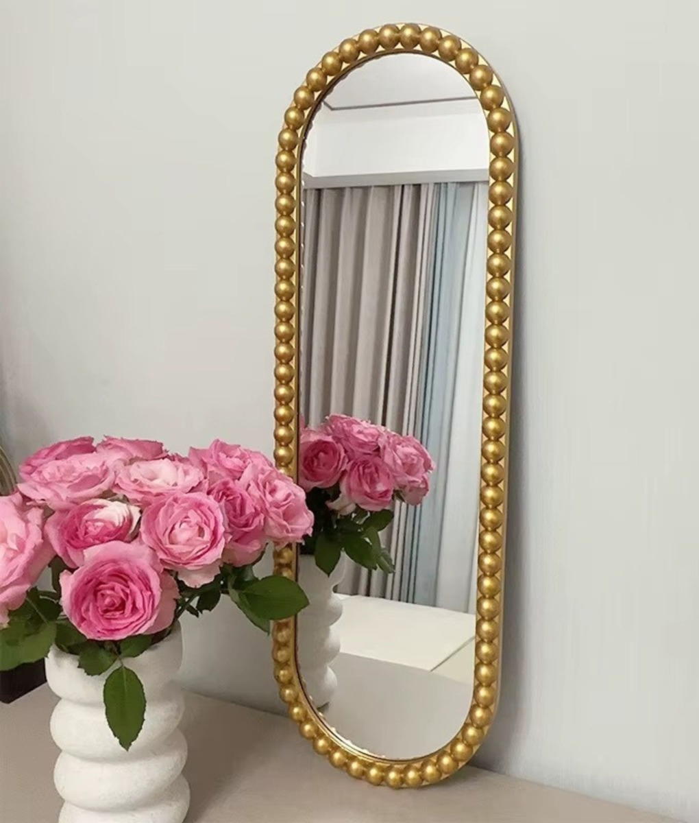 ESPEJO DECORATIVO PARED GLAMOUR MARCO BURBUJAS OVALADO JHN - 6