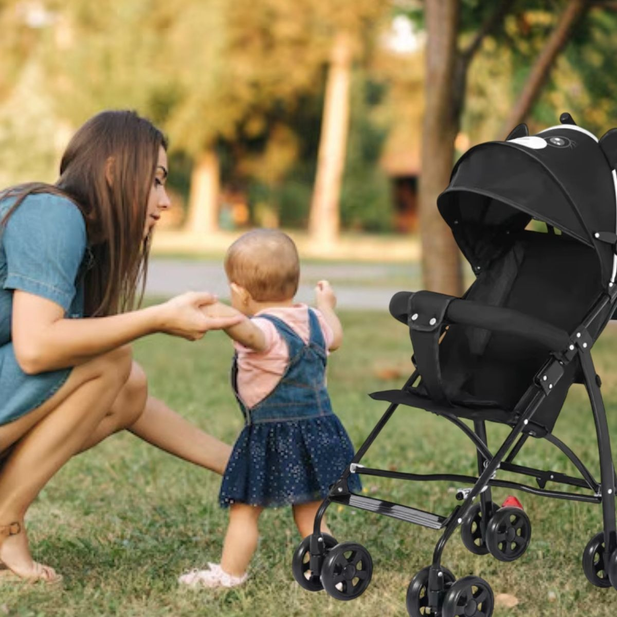CARRITO COCHE DE MANO PASEO PLEGABLE ULTRALIGERO BEBE LAU - 4