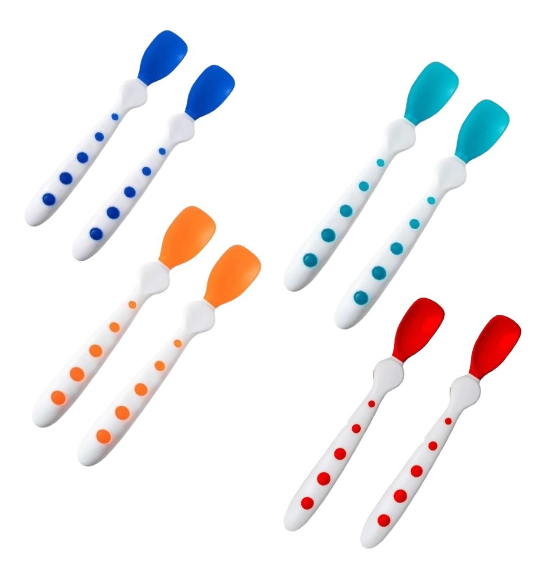 SET 6 CUCHARAS ENTRENAMIENTO SILICONA SUAVE BEBE LAU - 5