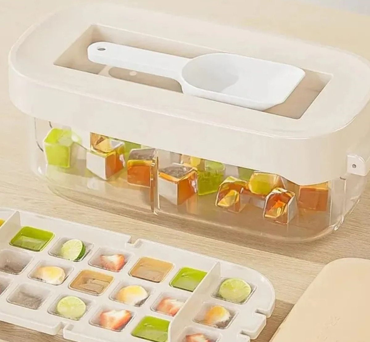 CUBETERA HIELO MOLDE DE SILICONA REUTILIZABLE COCINA LAU - 2