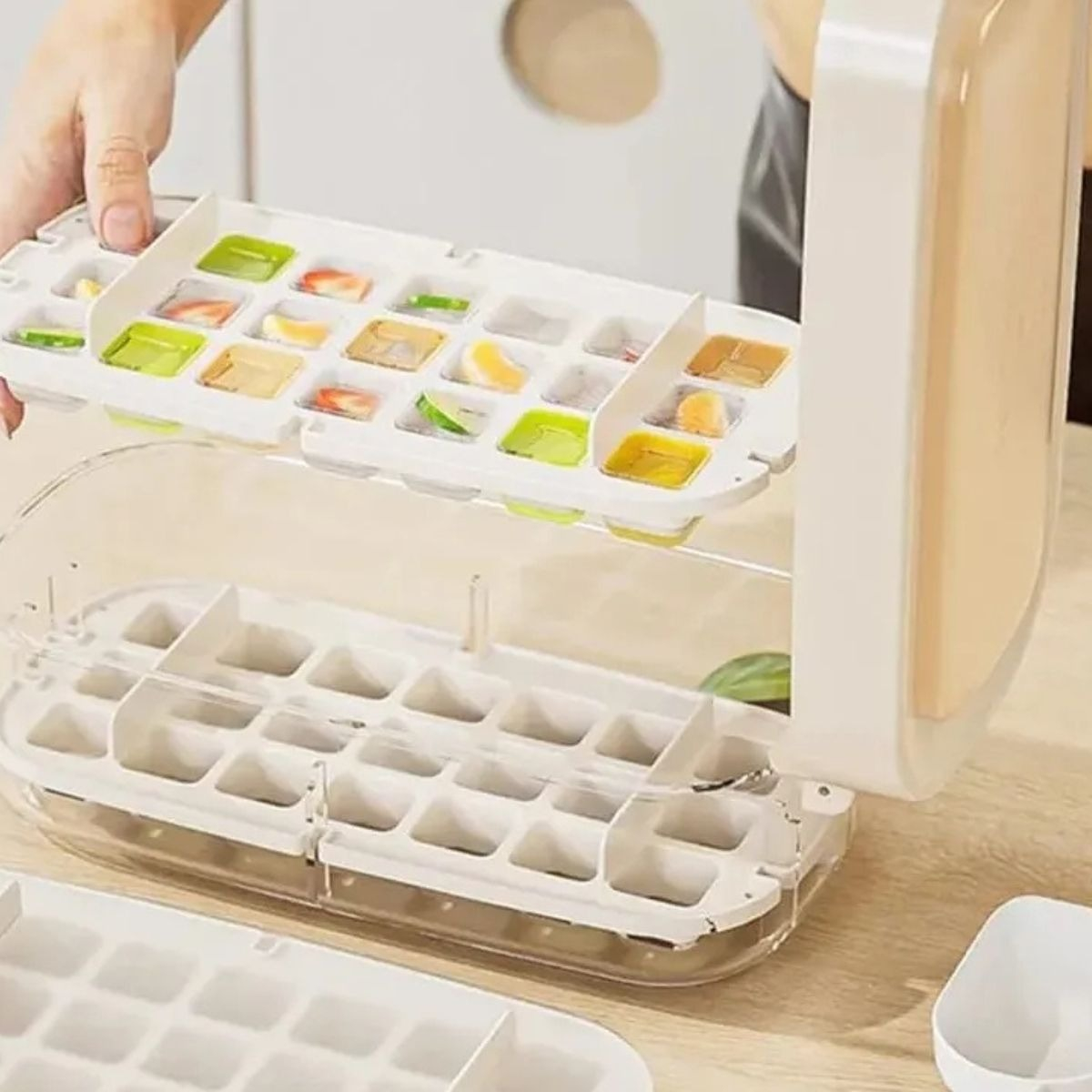 CUBETERA HIELO MOLDE DE SILICONA REUTILIZABLE COCINA LAU - 10