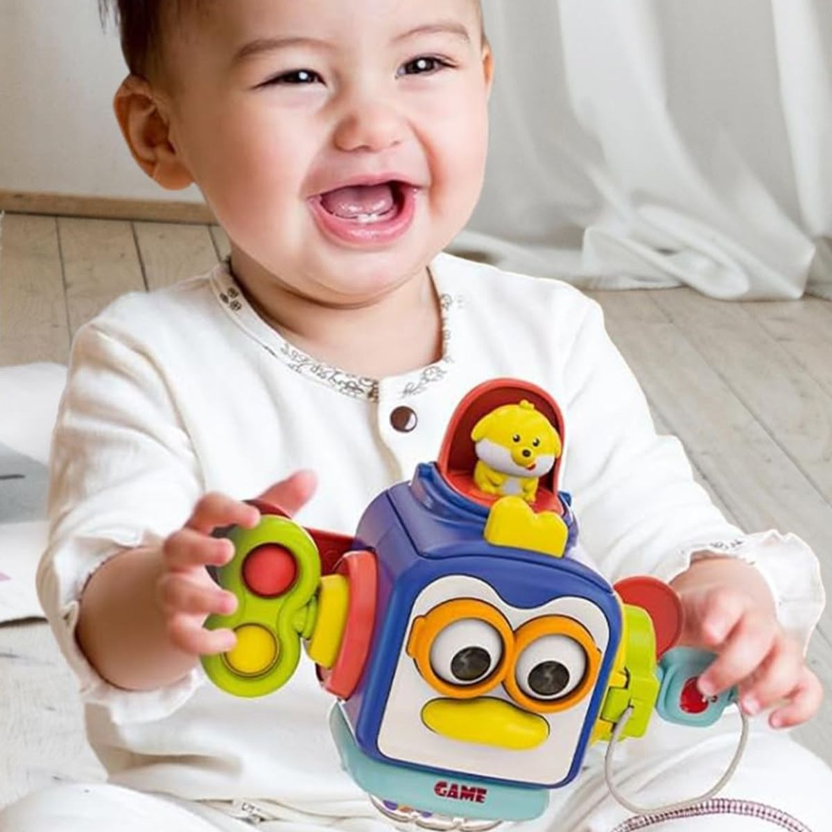 CUBO DIDACTICO JUGUETE SENSORIAL 6EN1 EDUCATIVO BEBE LAU - 4