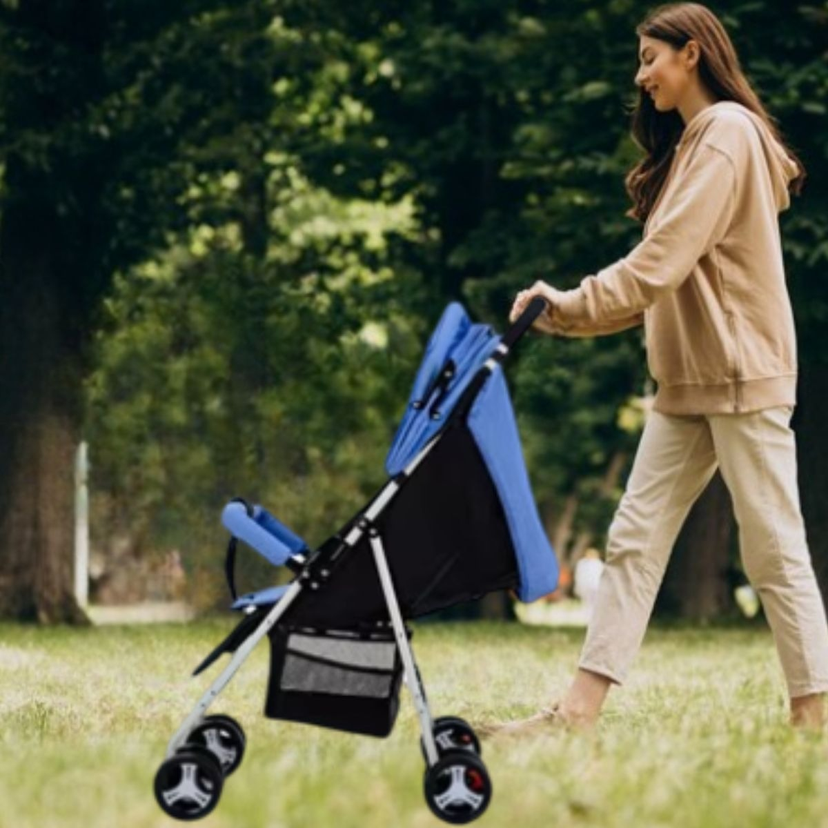 CARRITO COCHE DE PASEO PLEGABLE RECLINABLE COMPACTO BEBE LAU - 3