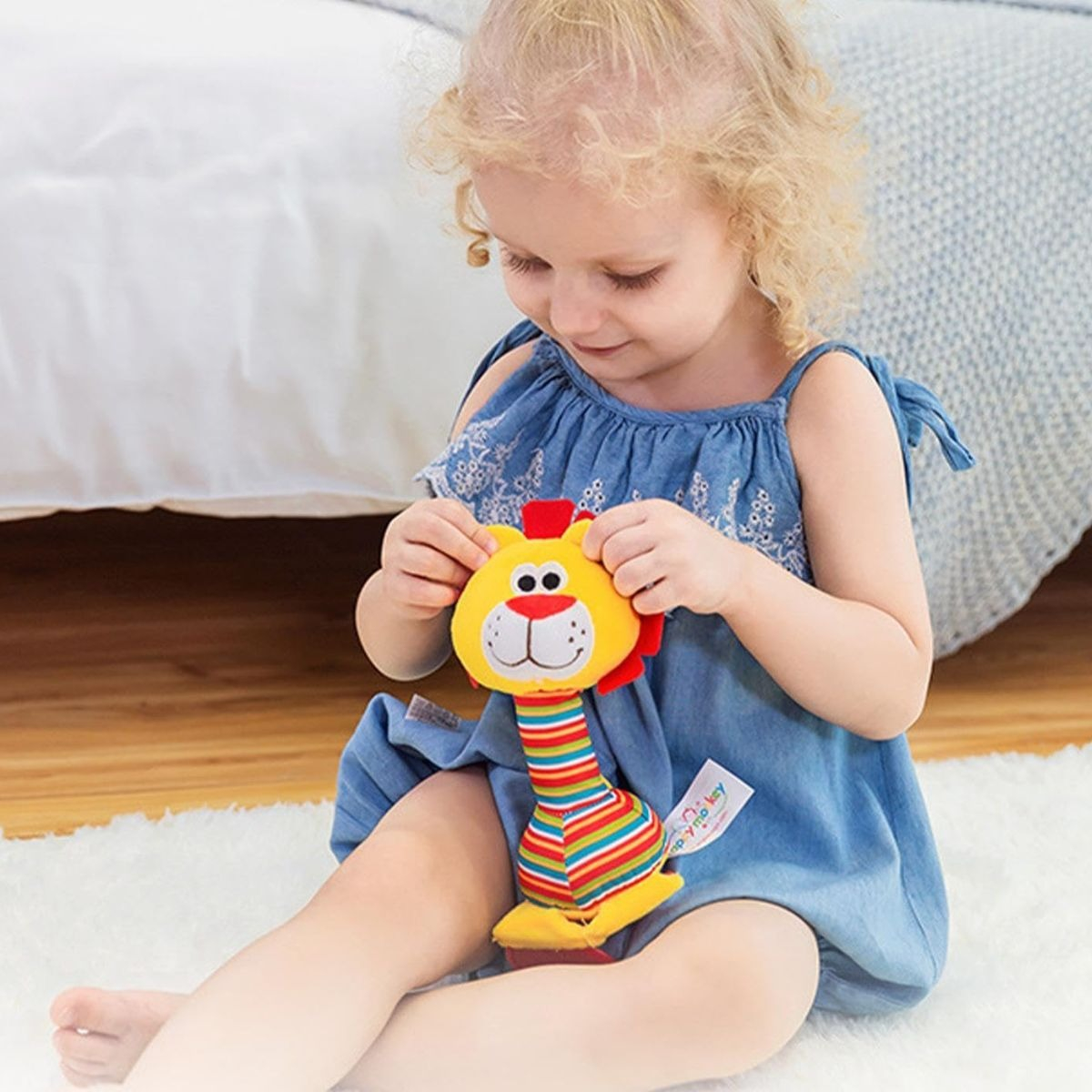 SET 2 SONAJEROS PELUCHE BABY ESTIMULA SENSORIAL LAU - 8