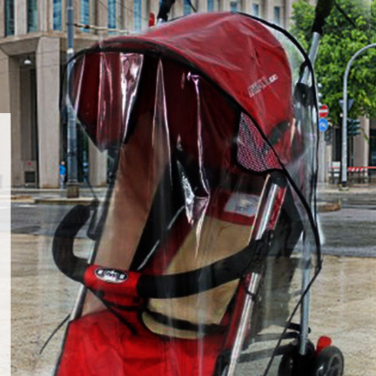 SET 2 PROTECTORES DE LLUVIA UNIVERSAL CARRITO BEBE LAU - 6