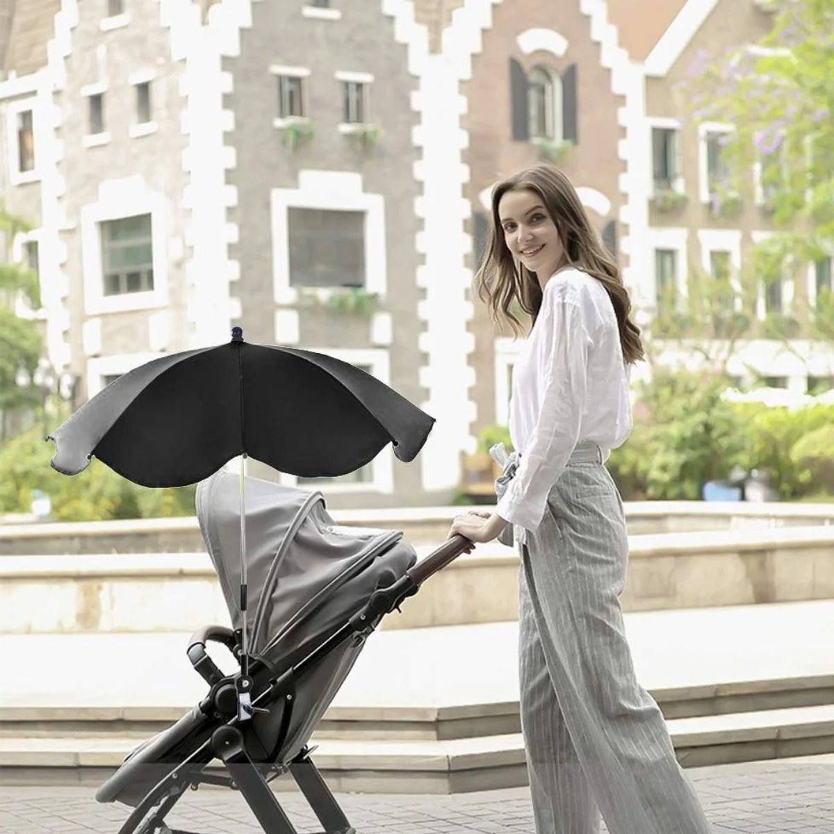 PROTECTOR SOMBRILLA UNIVERSAL CARRITO PARASOL PASEO BEBE LAU - 6