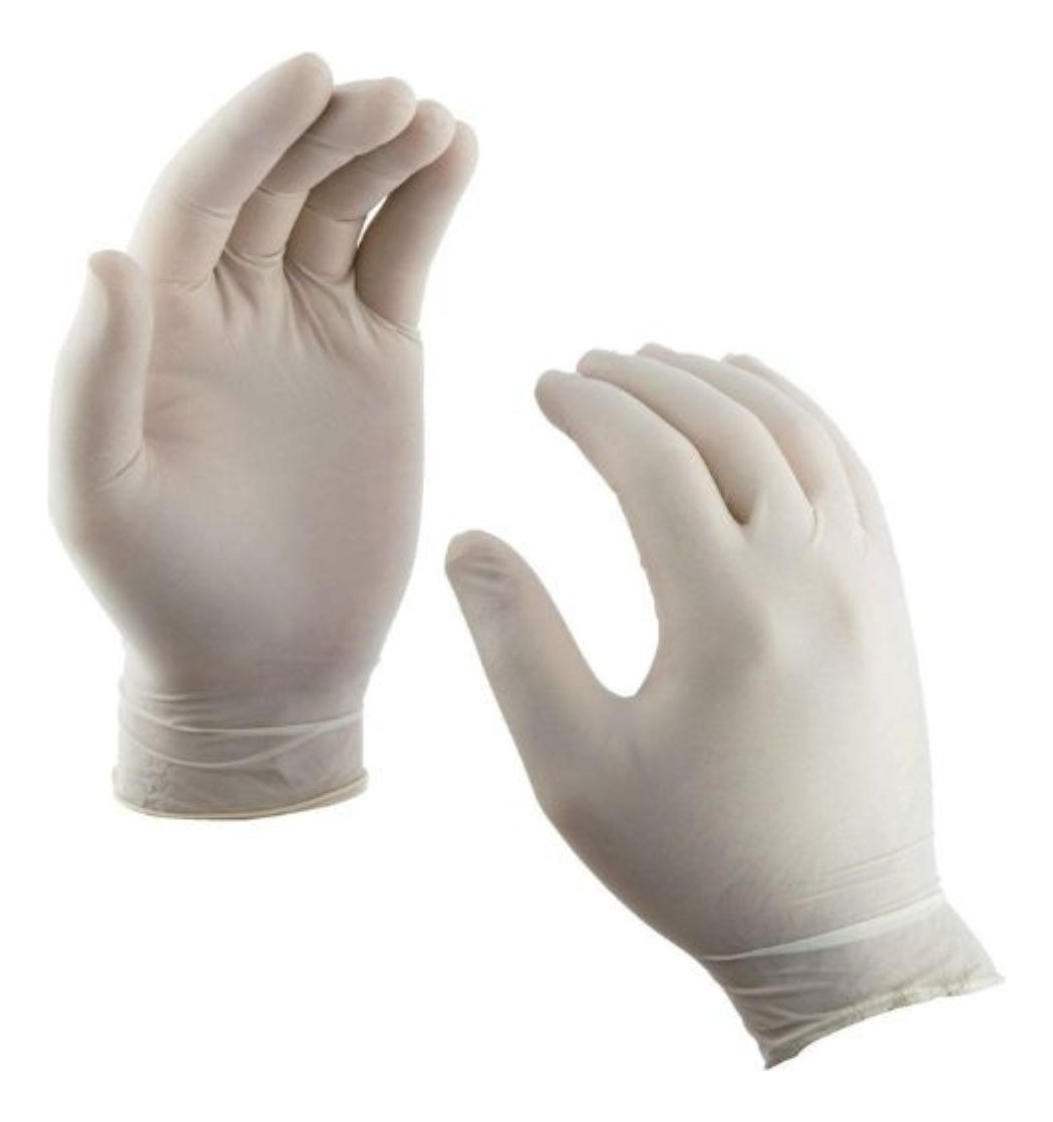 PACK GUANTES DE LATEX 100 PCS TALLA L DESCARTABLE LAU - 1