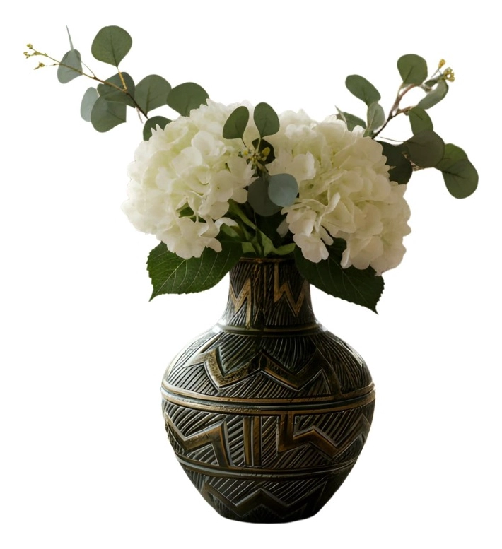 FLORERO DECORATIVO JARRON ADORNO LINEA GEOME TRICA HOGAR JHN - 3
