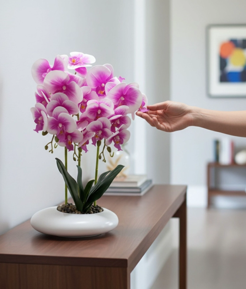 PLANTA ARTIFICIAL DECORATIVA ADORNO FLORAL MODERNO HOGAR JHN - 4
