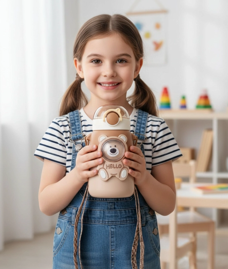BOTELLA BEBIDAS INFANTIL MULTIFUNCIONAL FIGURAS JHN - 5