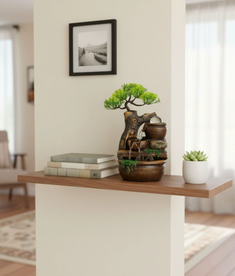 FUENTE AGUA CASCADA DECORATIVO ADORNO MESA HOGAR JHN - 8