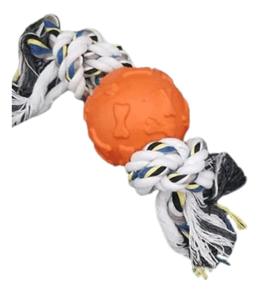 SET 3 JUGUETES CUERDA CON PELOTA PERRO GATOS MASCOTAS LAU - 2