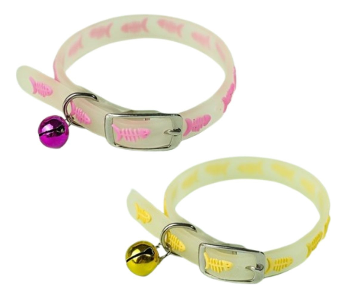 PACK COLLAR DE MASCOTAS BRILLANTE CAMPANA PASEO LAU - 5
