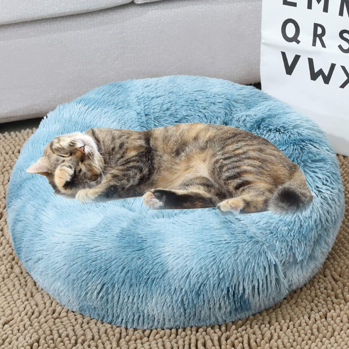 CAMA PARA PERROS ANTIESTRES FELPA 40CM MASCOTAS LAU - 4