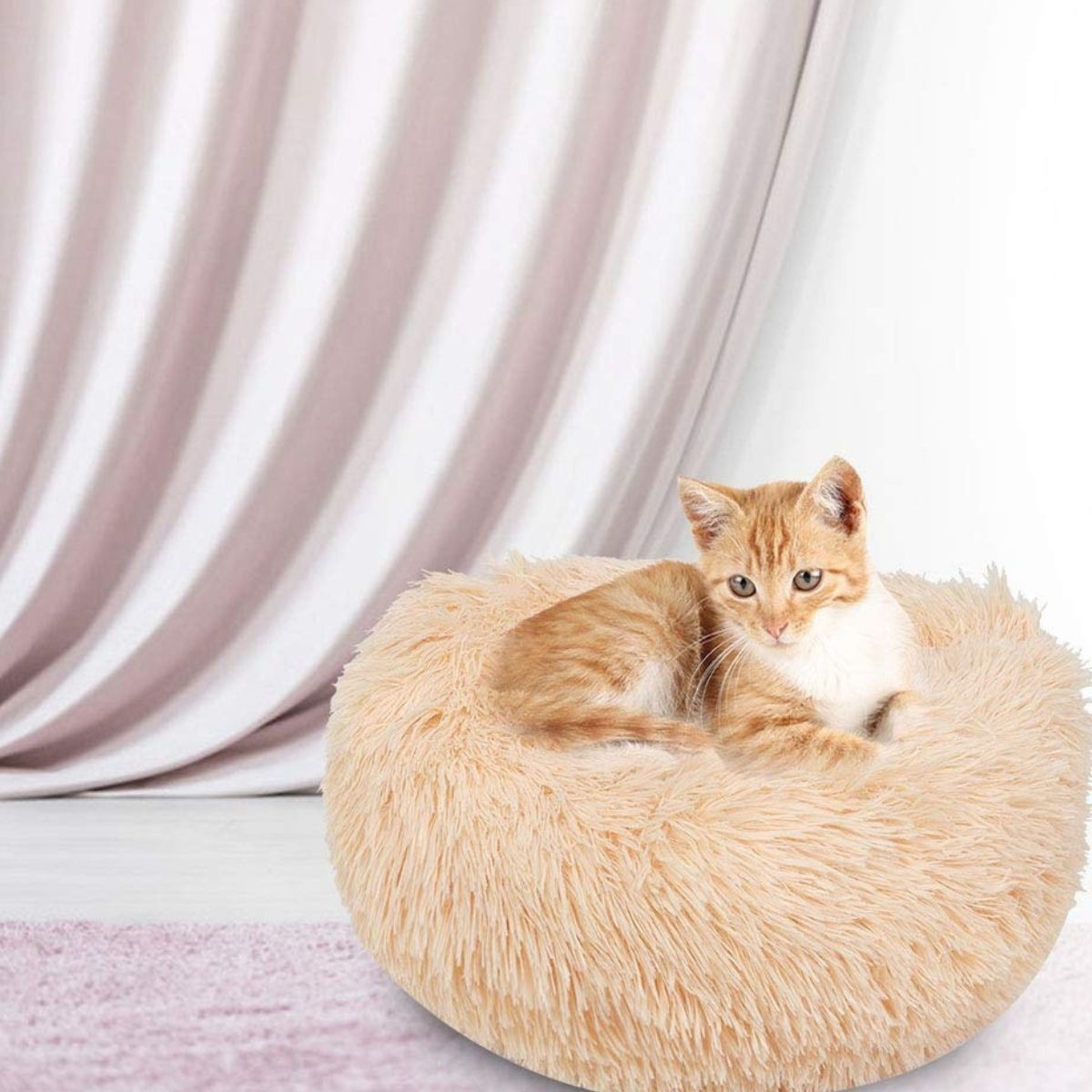CAMA PARA PERROS ANTIESTRES FELPA 50CM MASCOTAS LAU - 7