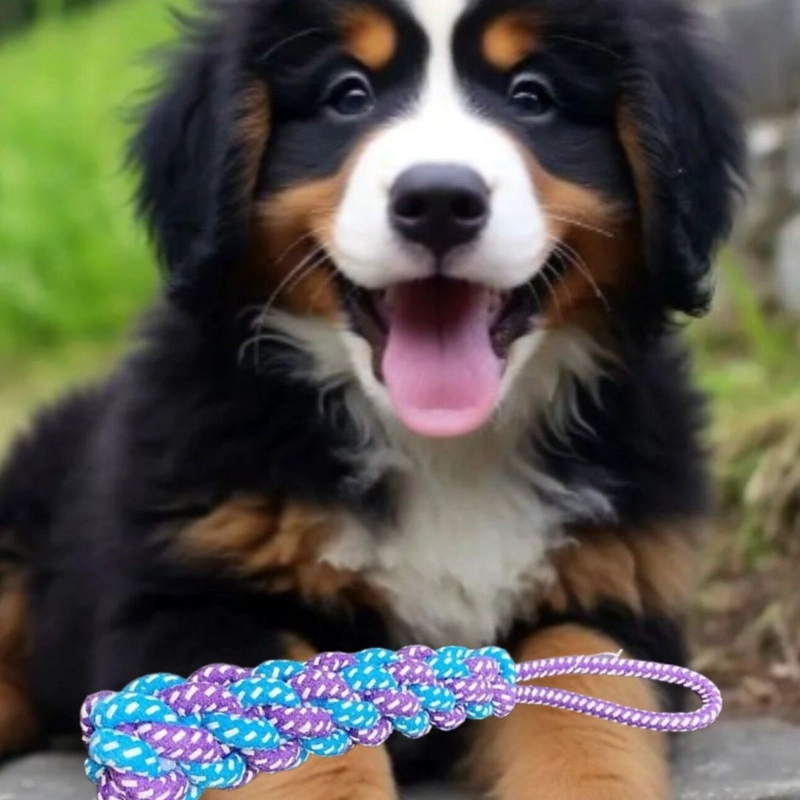 SET 4 JUGUETES CUERDA MORDIBLE PARA MASCOTA PERROS LAU - 4