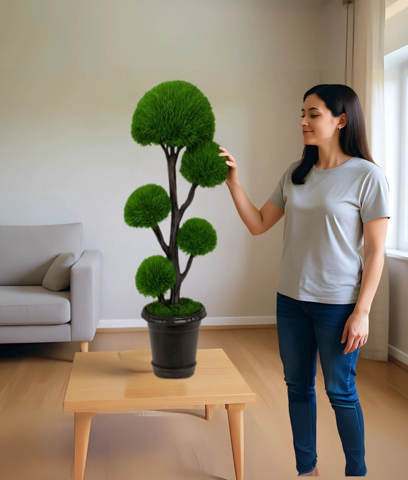 PLANTA ARTIFICIAL DECORATIVA ESTILO BONSAI INTERIOR JHN - 4