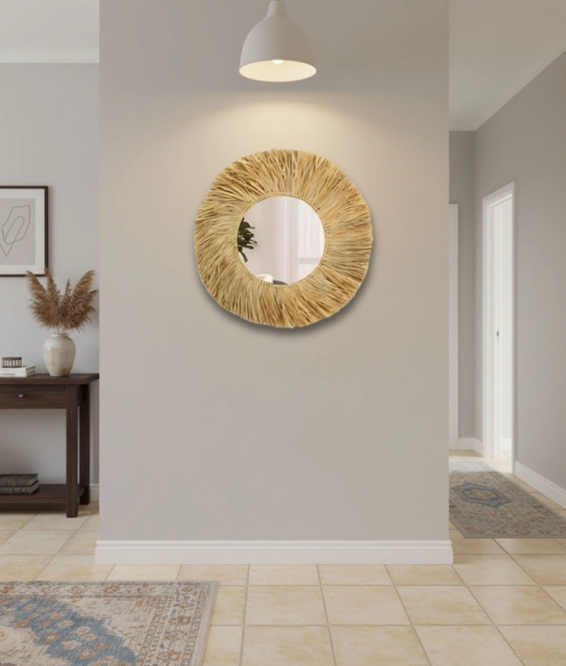 ESPEJO PARED DECORATIVO NATURALISTA MODERNO ADORNO HOGAR JHN - 8