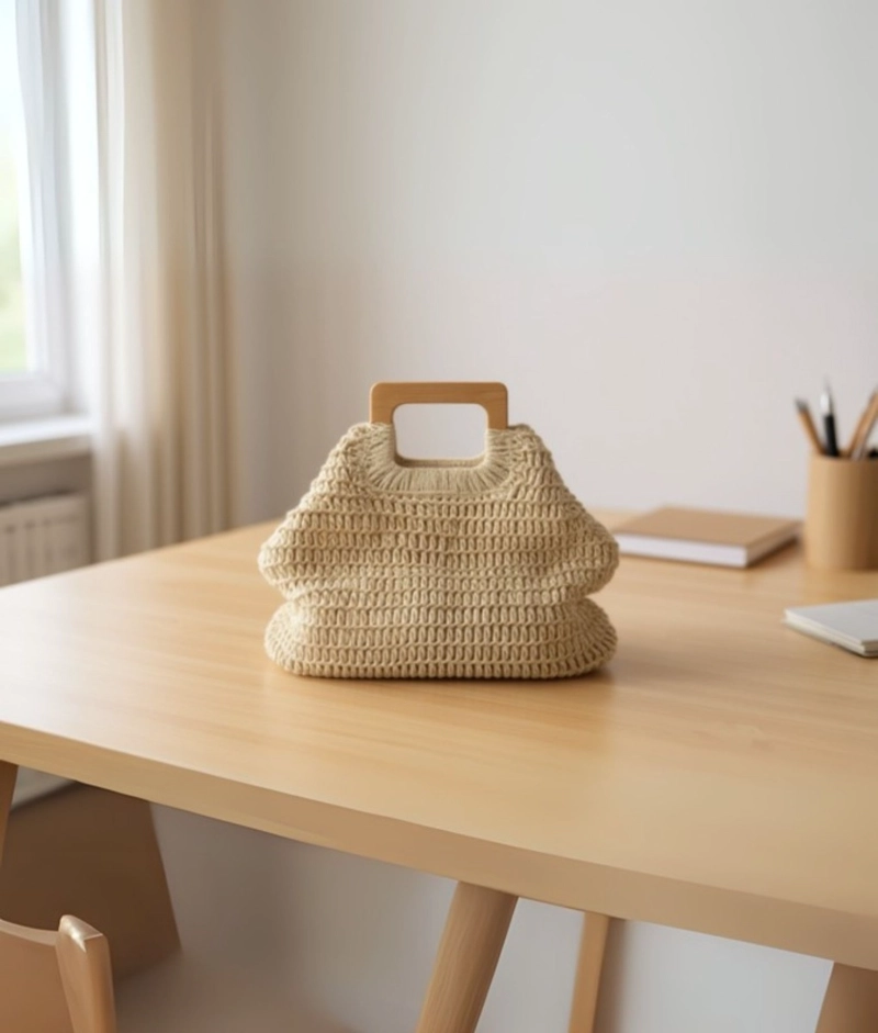 CARTERA TEJIDA BOLSO DISEÑO MODERNO MINIMALISTA JHN - 2