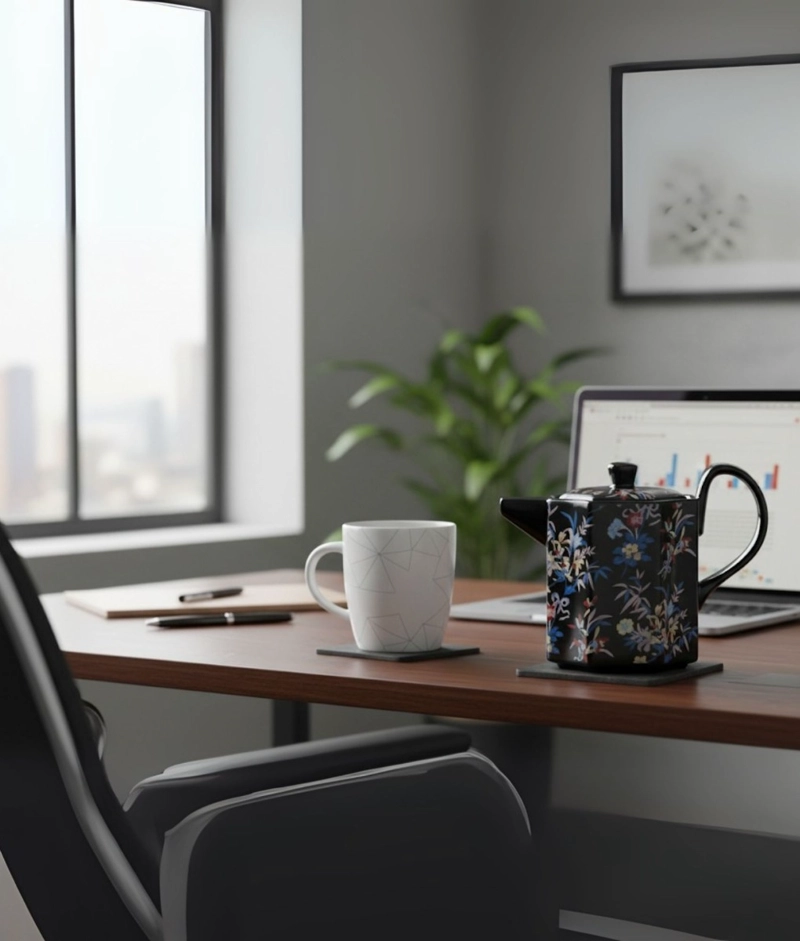 TETERA DISEÑO GEOME TRICO ELEGANTE DECORACION HOGAR JHN - 2