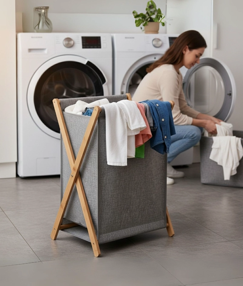 CANASTO ALMACENAMIENTO CESTO ORGANIZADOR MODERNO JHN - 4