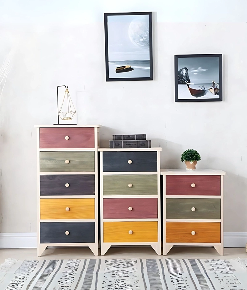 COMODA MULTICOLOR ORGANIZADOR MULTIFUNCIONAL HOGAR JHN - 9