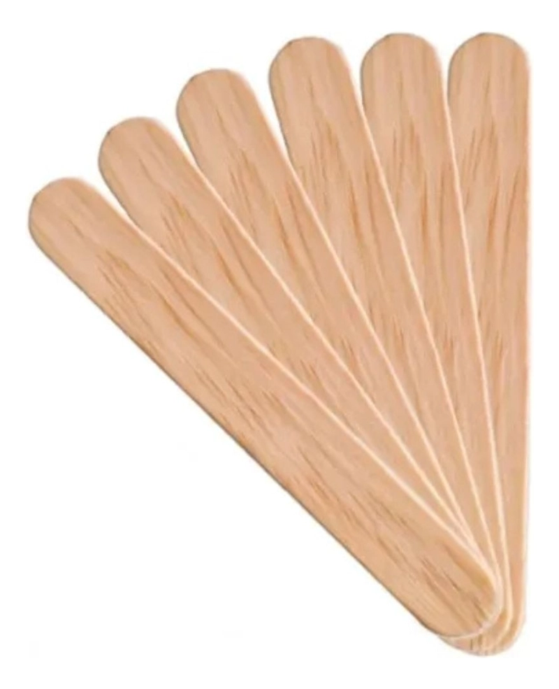 3 PACK  BAJALENGUA DEPRESOR DE LINGUAL MADERA USO MEDICO LAU - 5