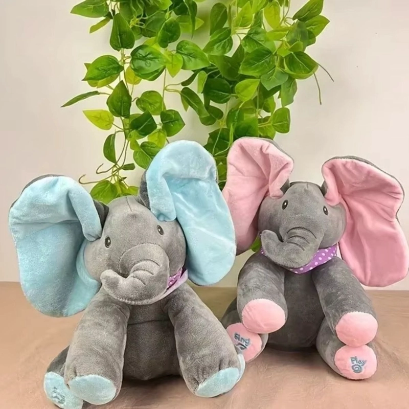 PELUCHE ELEFANTE MUSICAL PARA BEBES DESARROLLO DIVERTIDO LAU - 3
