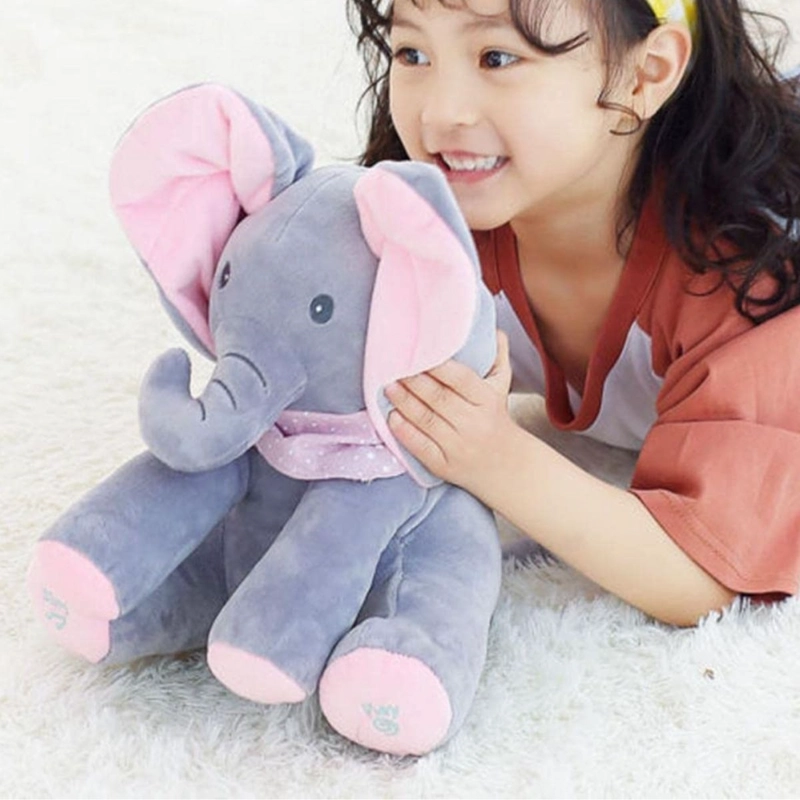 PELUCHE ELEFANTE MUSICAL PARA BEBES DESARROLLO DIVERTIDO LAU - 4