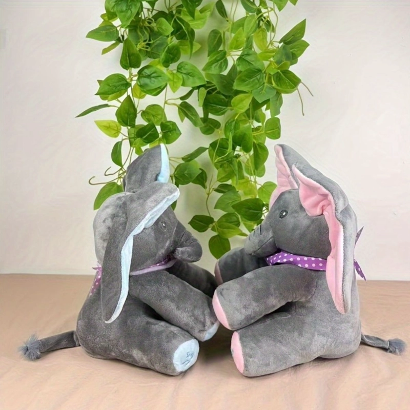 PELUCHE ELEFANTE MUSICAL PARA BEBES DESARROLLO DIVERTIDO LAU - 9