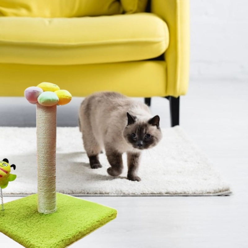 RASCADOR PARA GATOS FORMA DE FLOR MASCATOS LAU - 6