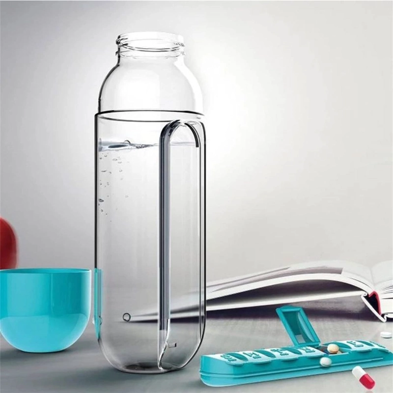 BOTELLA + PASTILLERO ORGANIZADOR SEMANAL MEDICINA LAU - 4