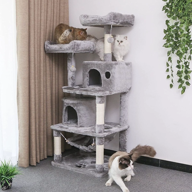 TORRE RASCADOR GRANDE PARA GATOS MASCOTAS LAU - 2