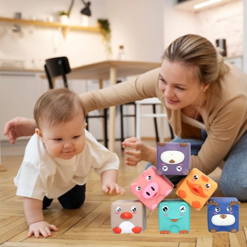 JUGUETE BLOQUES APILABLES DIDACTICO SENSORIAL NIÑOS LAU - 6