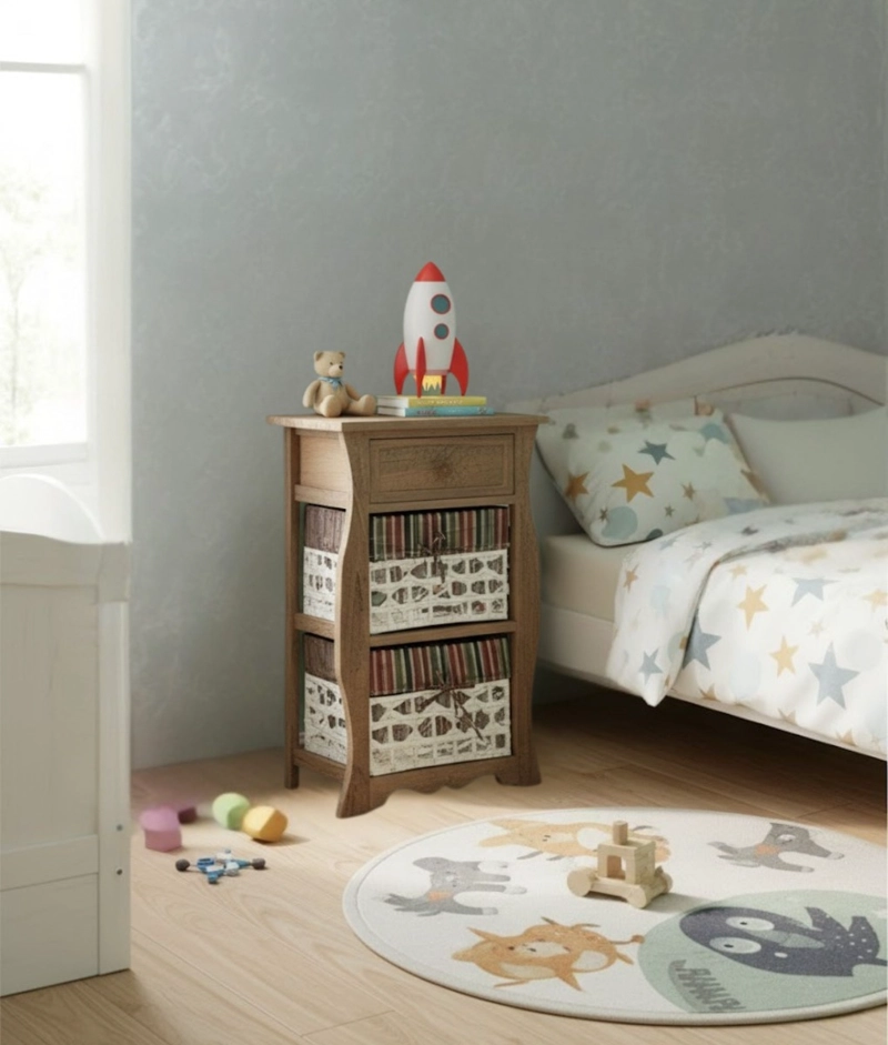 COMODA MUEBLE ORGANIZADOR ESTILO RUSTICO MODERNO JHN - 7