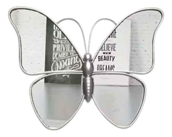 SET 3 ESPEJO DECORATIVO PARED MARIPOSA FUNCIONAL HOGAR JHN - 3